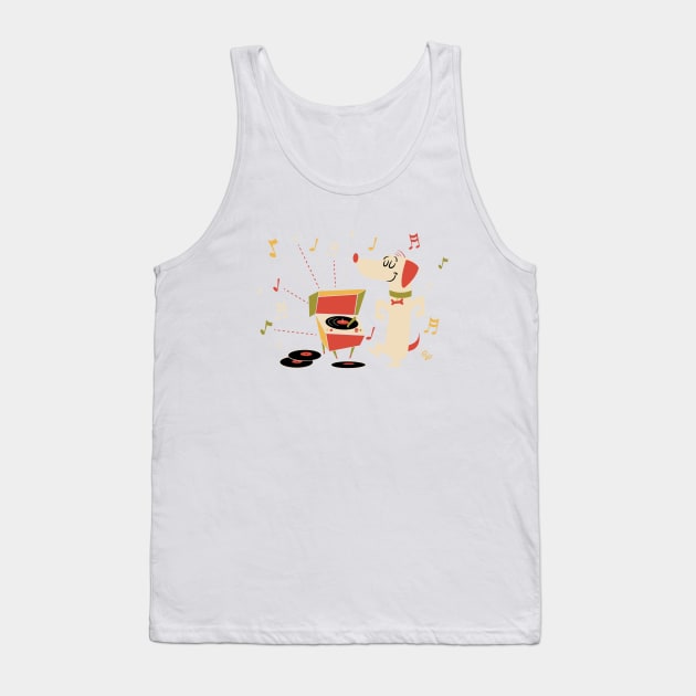 Dancing dog Tank Top by edvill